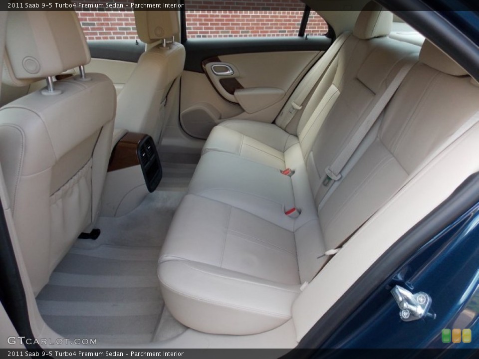Parchment Interior Rear Seat for the 2011 Saab 9-5 Turbo4 Premium Sedan #83749291