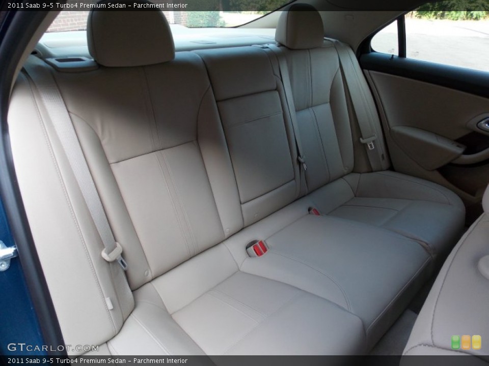 Parchment Interior Rear Seat for the 2011 Saab 9-5 Turbo4 Premium Sedan #83749420