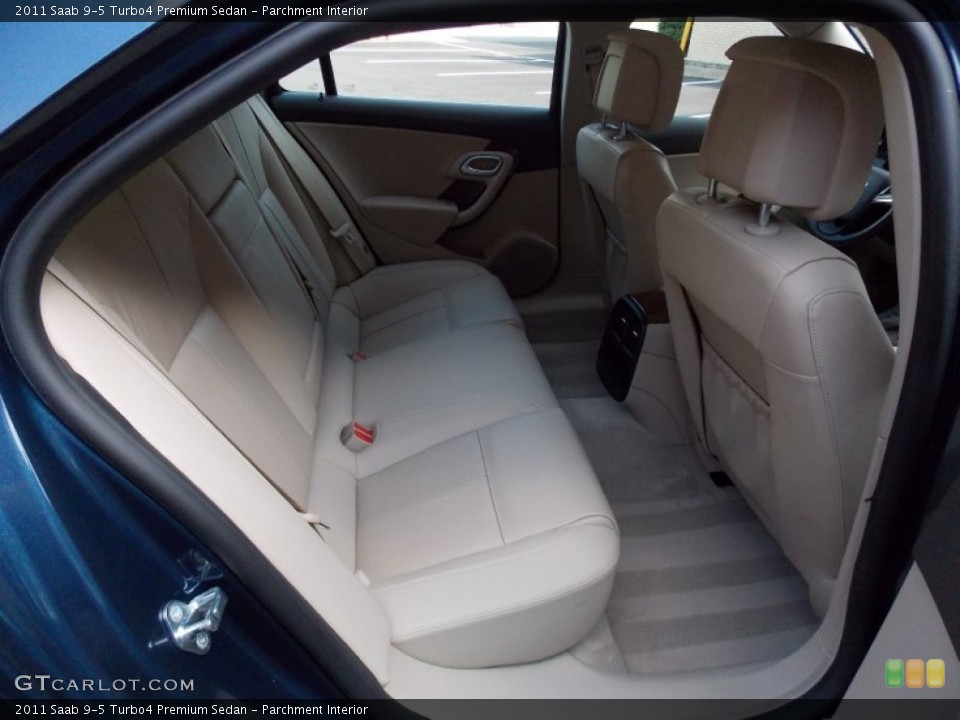 Parchment Interior Rear Seat for the 2011 Saab 9-5 Turbo4 Premium Sedan #83749444