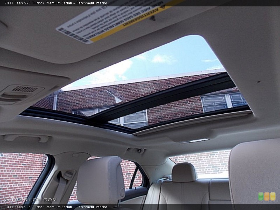 Parchment Interior Sunroof for the 2011 Saab 9-5 Turbo4 Premium Sedan #83749639
