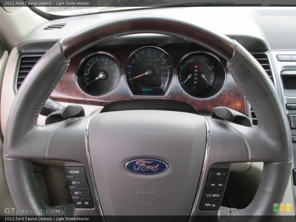 Light Stone Interior Steering Wheel for the 2011 Ford Taurus Limited #83751823