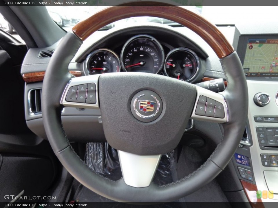Ebony/Ebony Interior Steering Wheel for the 2014 Cadillac CTS Coupe #83752444