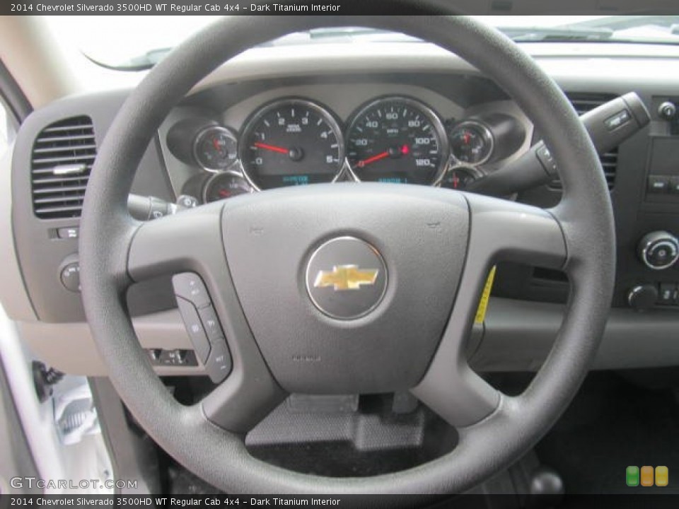 Dark Titanium Interior Steering Wheel for the 2014 Chevrolet Silverado 3500HD WT Regular Cab 4x4 #83754718