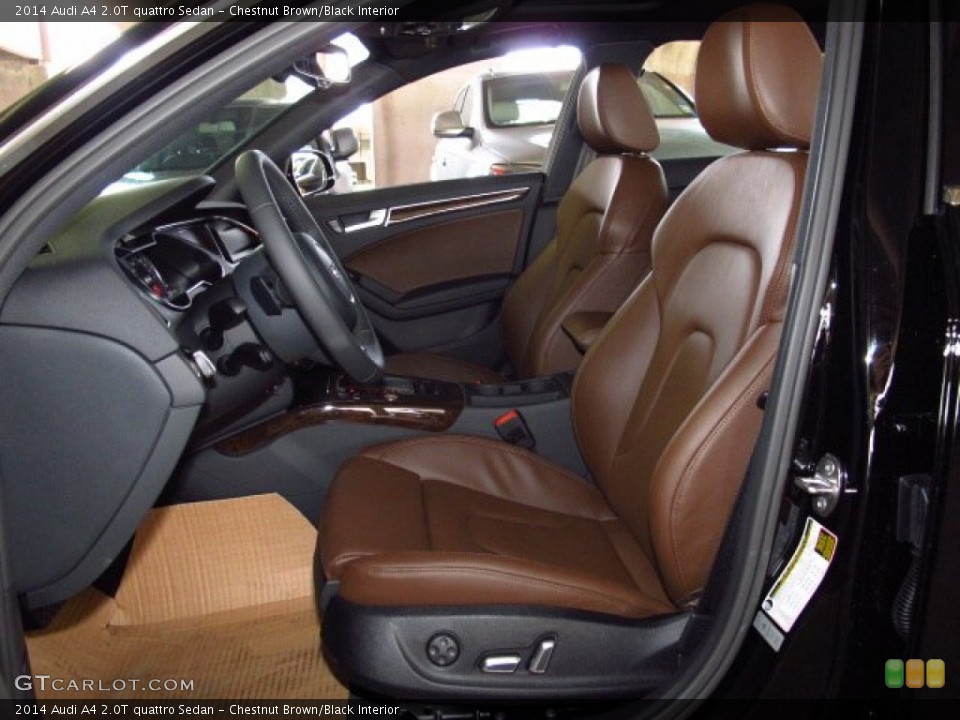 Chestnut Brown/Black Interior Photo for the 2014 Audi A4 2.0T quattro Sedan #83755066