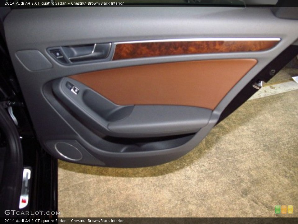 Chestnut Brown/Black Interior Door Panel for the 2014 Audi A4 2.0T quattro Sedan #83755135