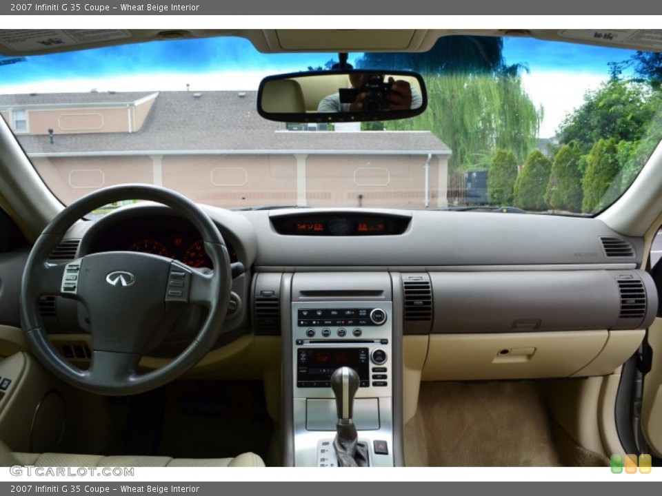 Wheat Beige Interior Dashboard for the 2007 Infiniti G 35 Coupe #83755783
