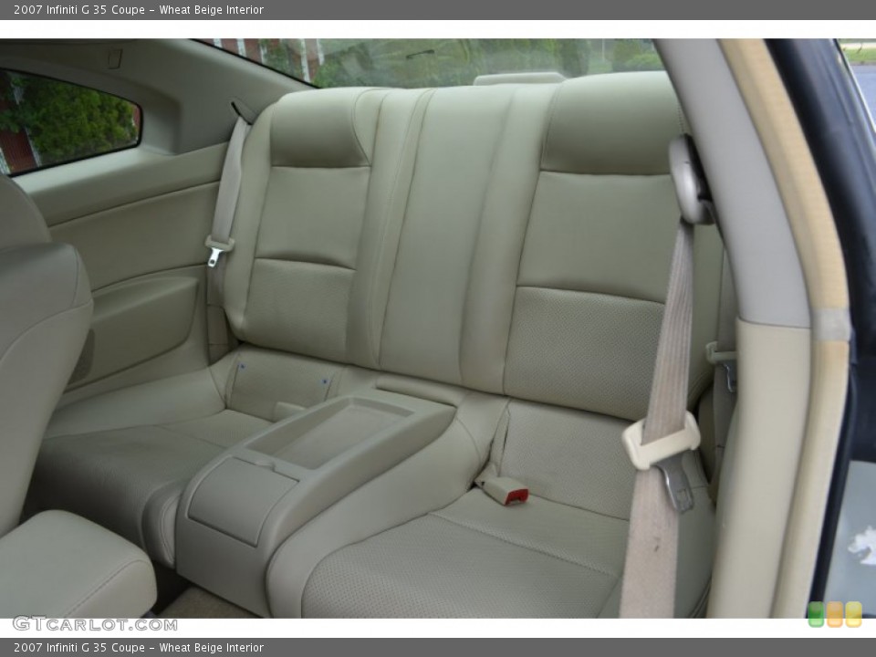 Wheat Beige Interior Rear Seat for the 2007 Infiniti G 35 Coupe #83755906