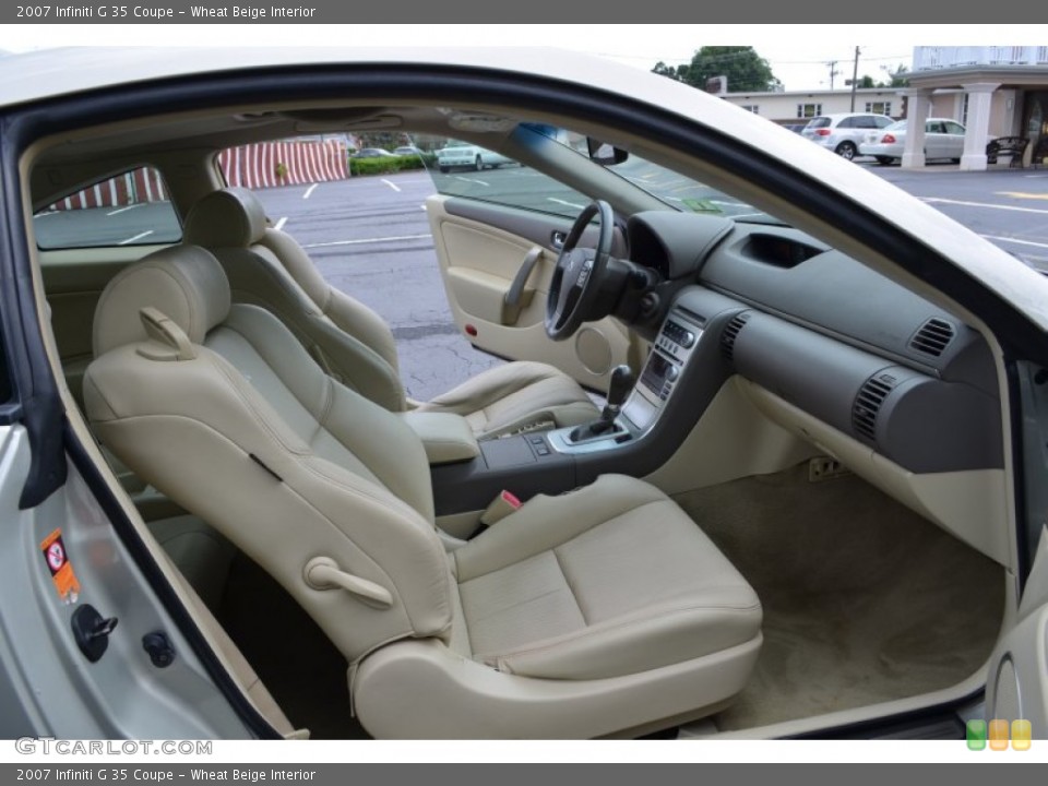 Wheat Beige Interior Front Seat for the 2007 Infiniti G 35 Coupe #83755934