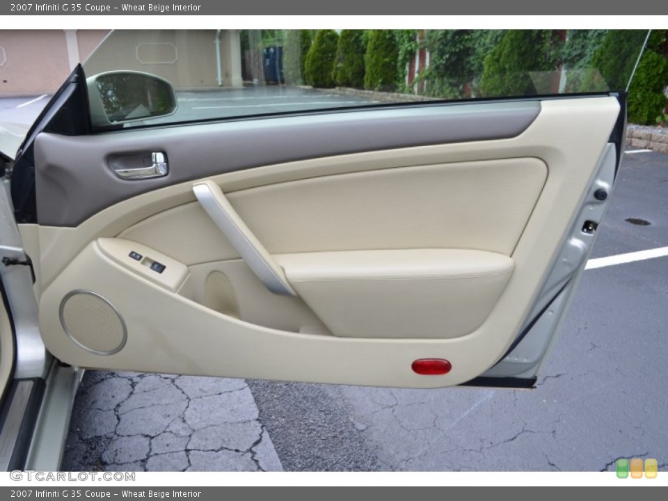 Wheat Beige Interior Door Panel for the 2007 Infiniti G 35 Coupe #83756008