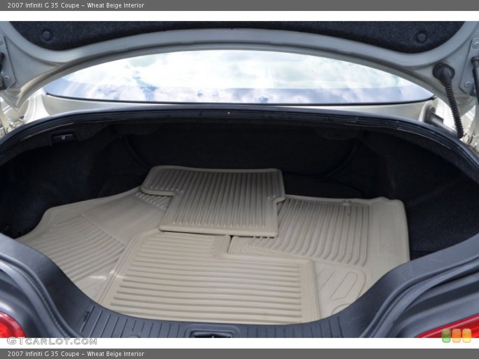 Wheat Beige Interior Trunk for the 2007 Infiniti G 35 Coupe #83756029