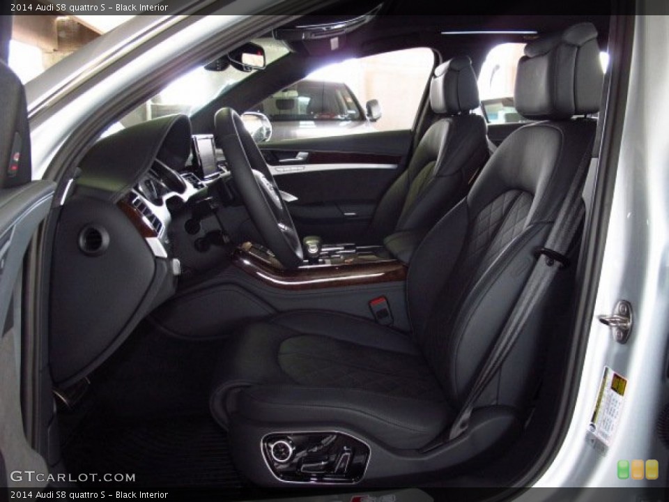 Black Interior Front Seat for the 2014 Audi S8 quattro S #83756704