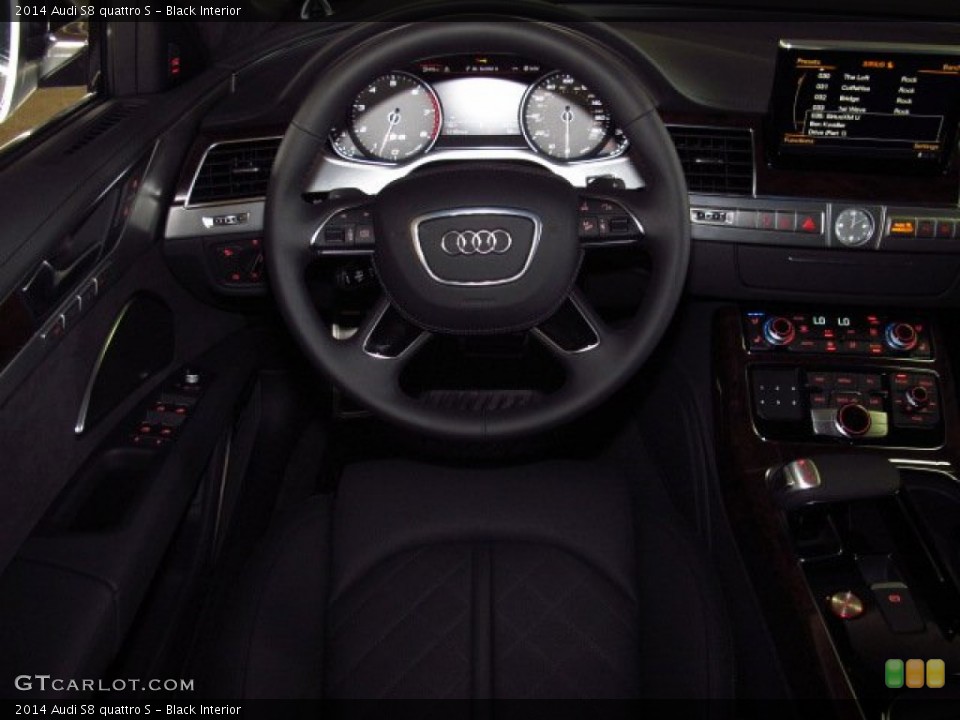 Black Interior Steering Wheel for the 2014 Audi S8 quattro S #83756854