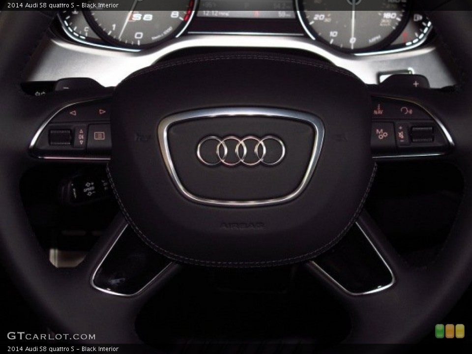 Black Interior Controls for the 2014 Audi S8 quattro S #83757106