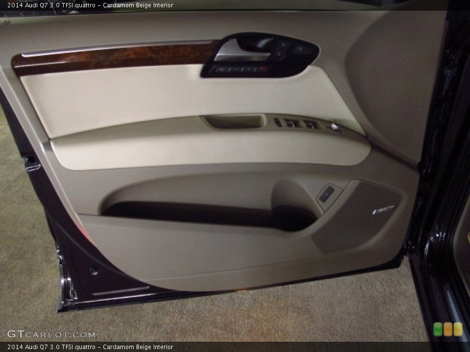 Cardamom Beige Interior Door Panel for the 2014 Audi Q7 3.0 TFSI quattro #83757590