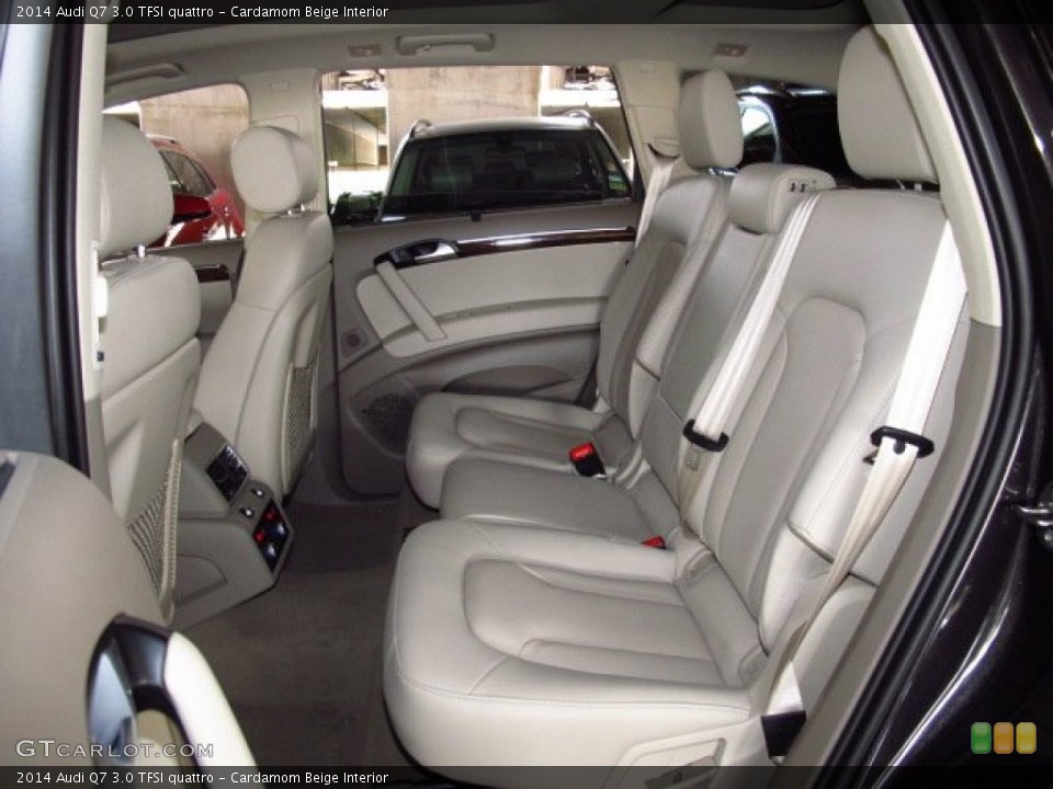 Cardamom Beige Interior Rear Seat for the 2014 Audi Q7 3.0 TFSI quattro #83757667