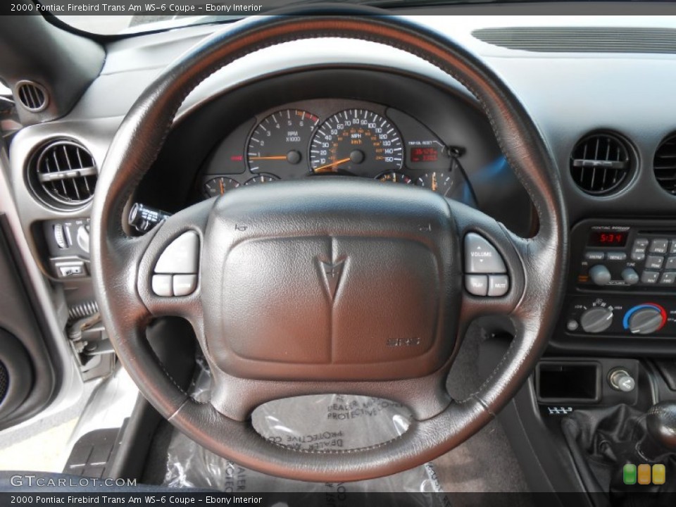 Ebony Interior Steering Wheel for the 2000 Pontiac Firebird Trans Am WS-6 Coupe #83759362