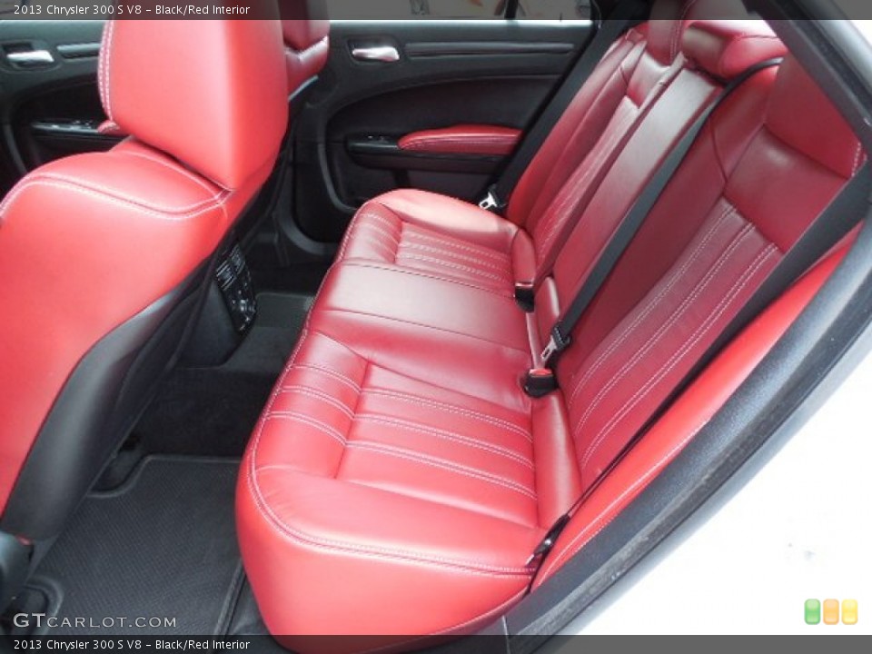 Black/Red Interior Rear Seat for the 2013 Chrysler 300 S V8 #83759608