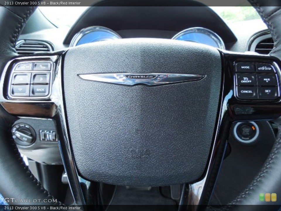 Black/Red Interior Controls for the 2013 Chrysler 300 S V8 #83759962