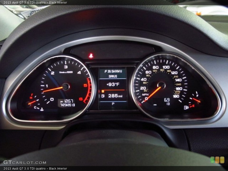 Black Interior Gauges for the 2013 Audi Q7 3.0 TDI quattro #83762779