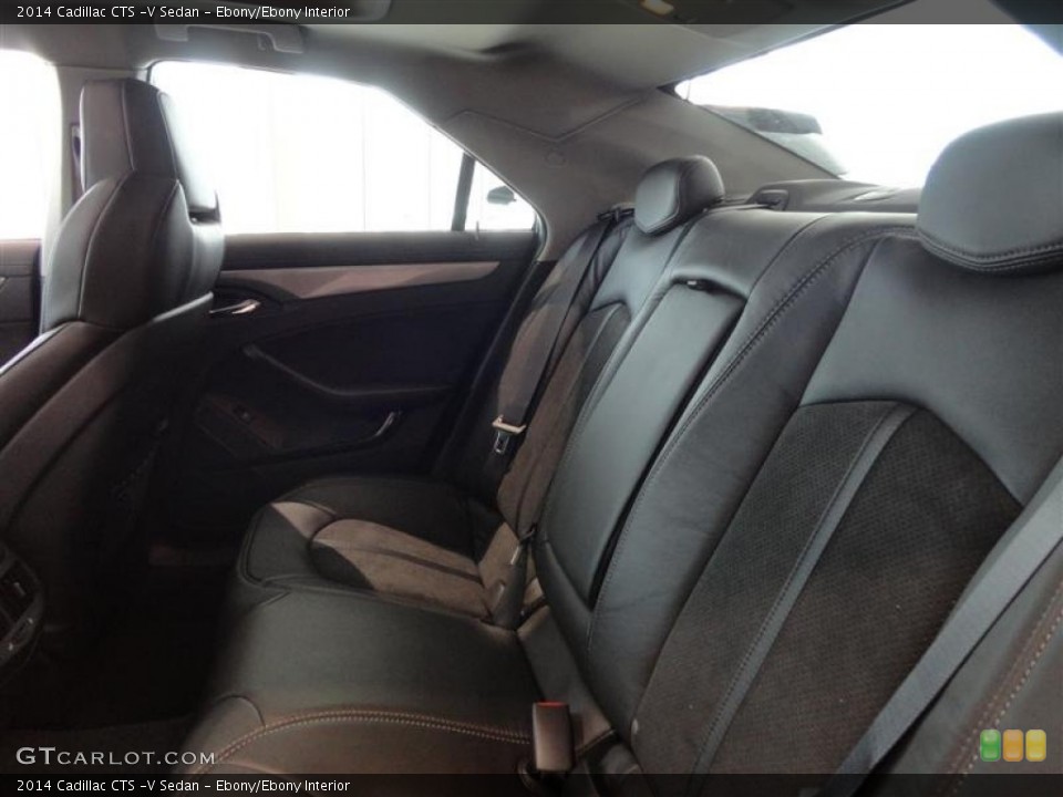 Ebony/Ebony Interior Rear Seat for the 2014 Cadillac CTS -V Sedan #83763847