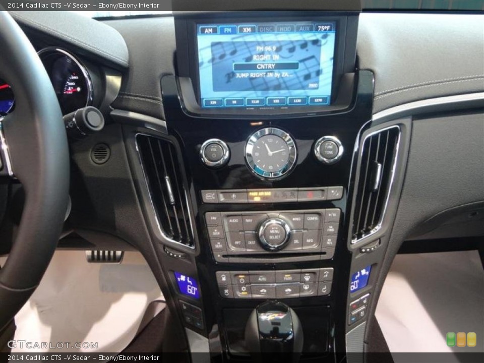 Ebony/Ebony Interior Controls for the 2014 Cadillac CTS -V Sedan #83763913