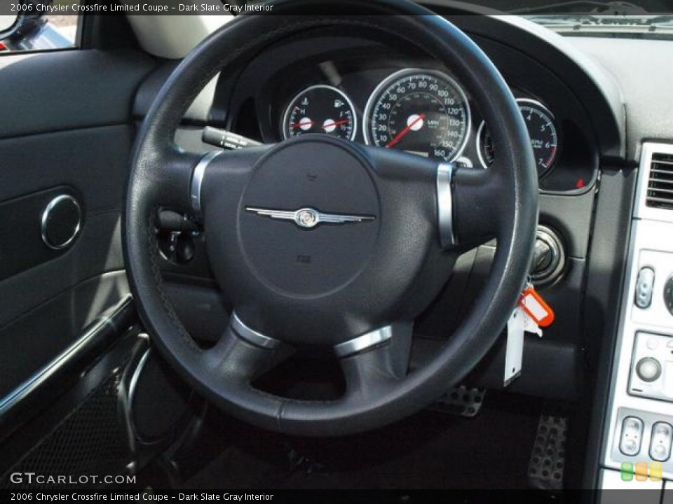 Dark Slate Gray Interior Steering Wheel for the 2006 Chrysler Crossfire Limited Coupe #83765515