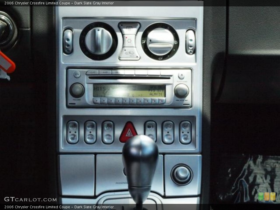 Dark Slate Gray Interior Controls for the 2006 Chrysler Crossfire Limited Coupe #83765530