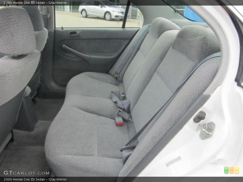 Gray Interior Rear Seat for the 2000 Honda Civic EX Sedan #83766382
