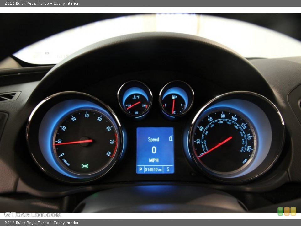 Ebony Interior Gauges for the 2012 Buick Regal Turbo #83766921
