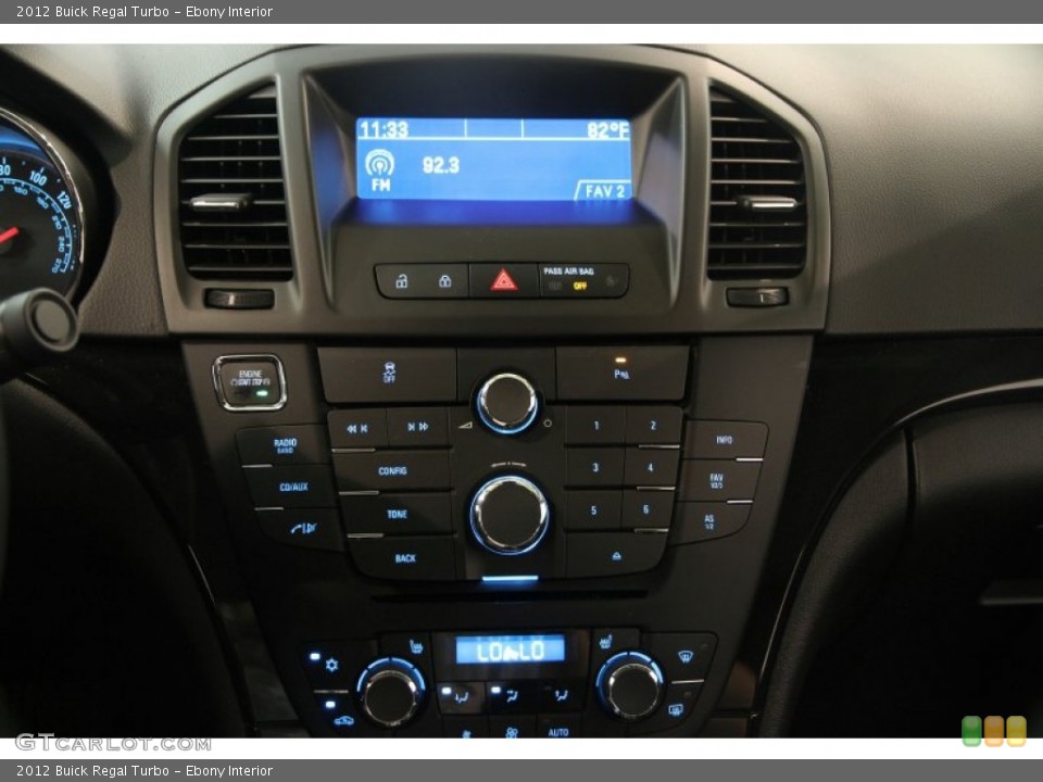 Ebony Interior Controls for the 2012 Buick Regal Turbo #83766944
