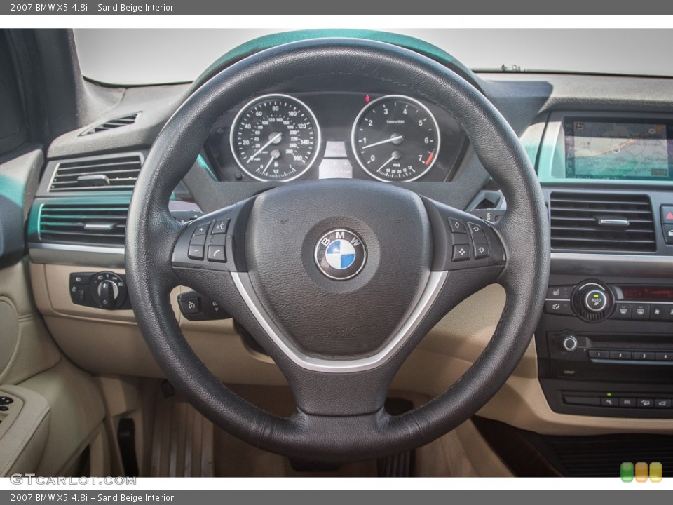 Sand Beige Interior Steering Wheel for the 2007 BMW X5 4.8i #83768130
