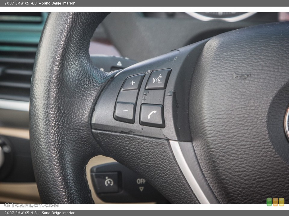 Sand Beige Interior Controls for the 2007 BMW X5 4.8i #83768194