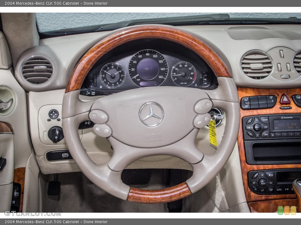 Stone Interior Steering Wheel for the 2004 Mercedes-Benz CLK 500 Cabriolet #83771227