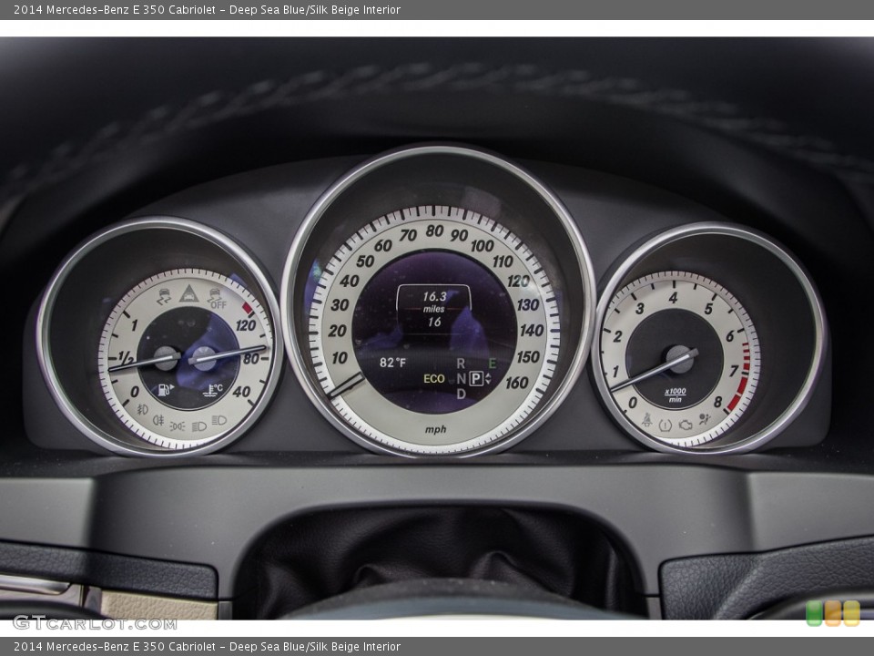 Deep Sea Blue/Silk Beige Interior Gauges for the 2014 Mercedes-Benz E 350 Cabriolet #83771437