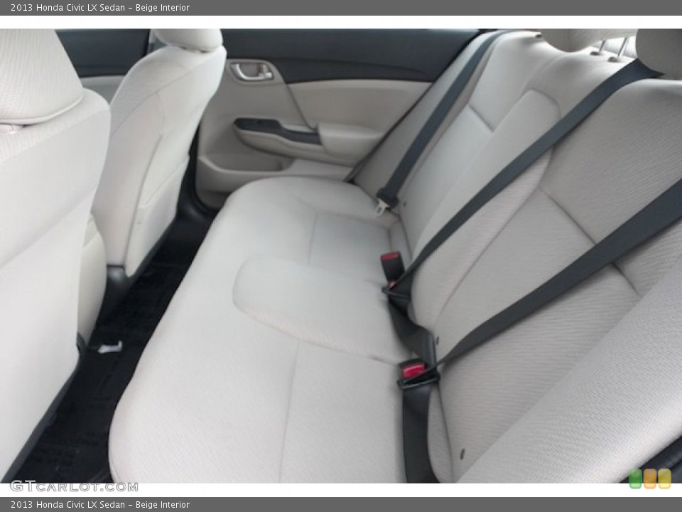 Beige Interior Rear Seat for the 2013 Honda Civic LX Sedan #83775355