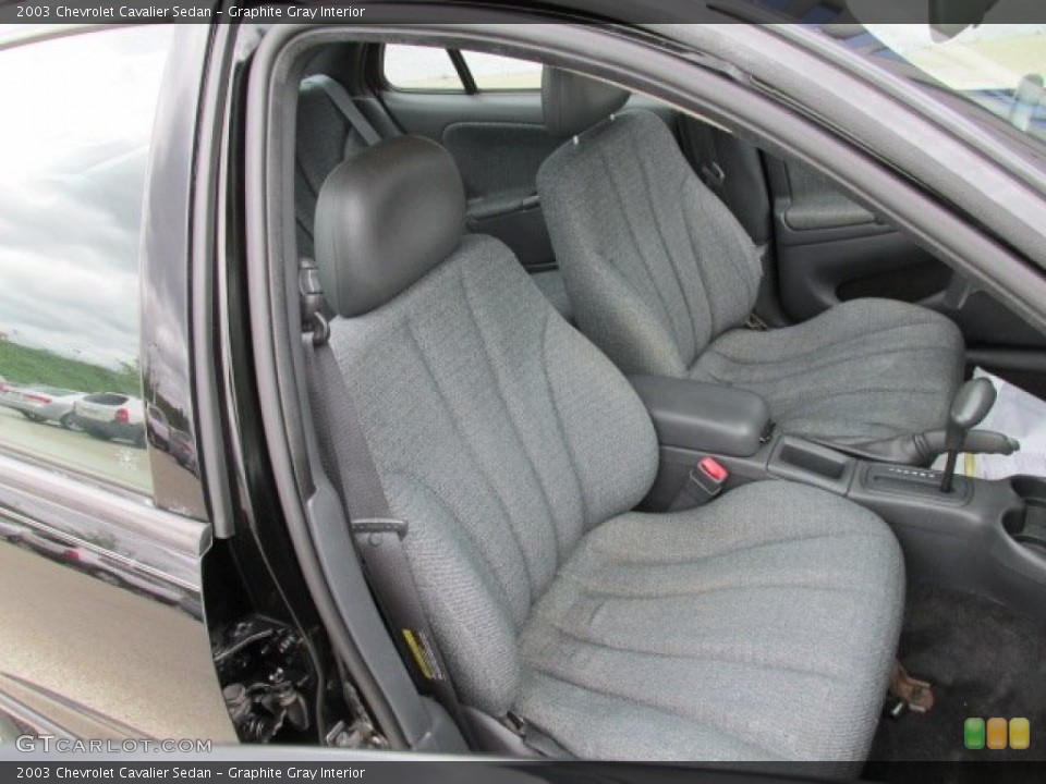 Graphite Gray Interior Front Seat for the 2003 Chevrolet Cavalier Sedan #83775358
