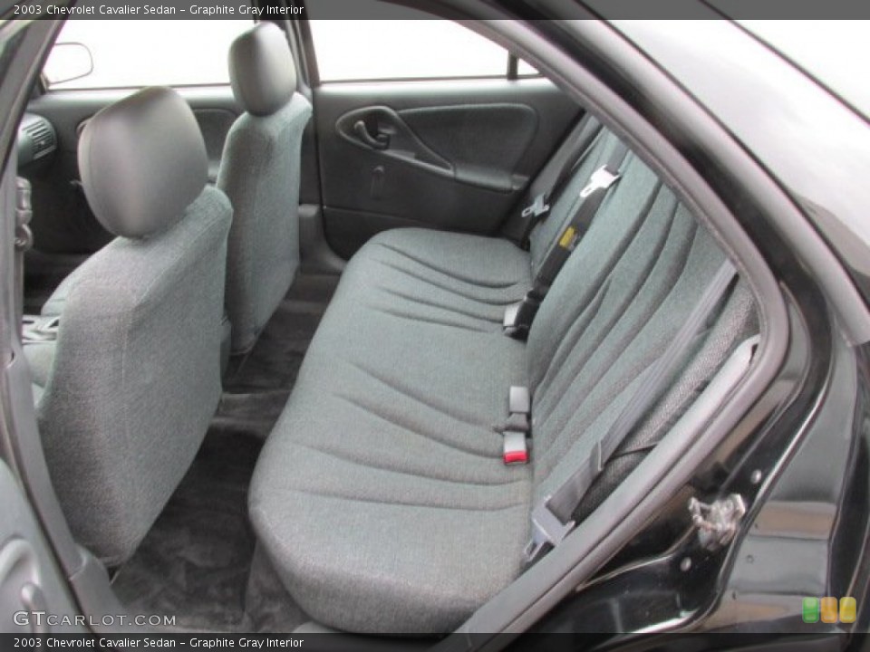 Graphite Gray Interior Rear Seat for the 2003 Chevrolet Cavalier Sedan #83775523