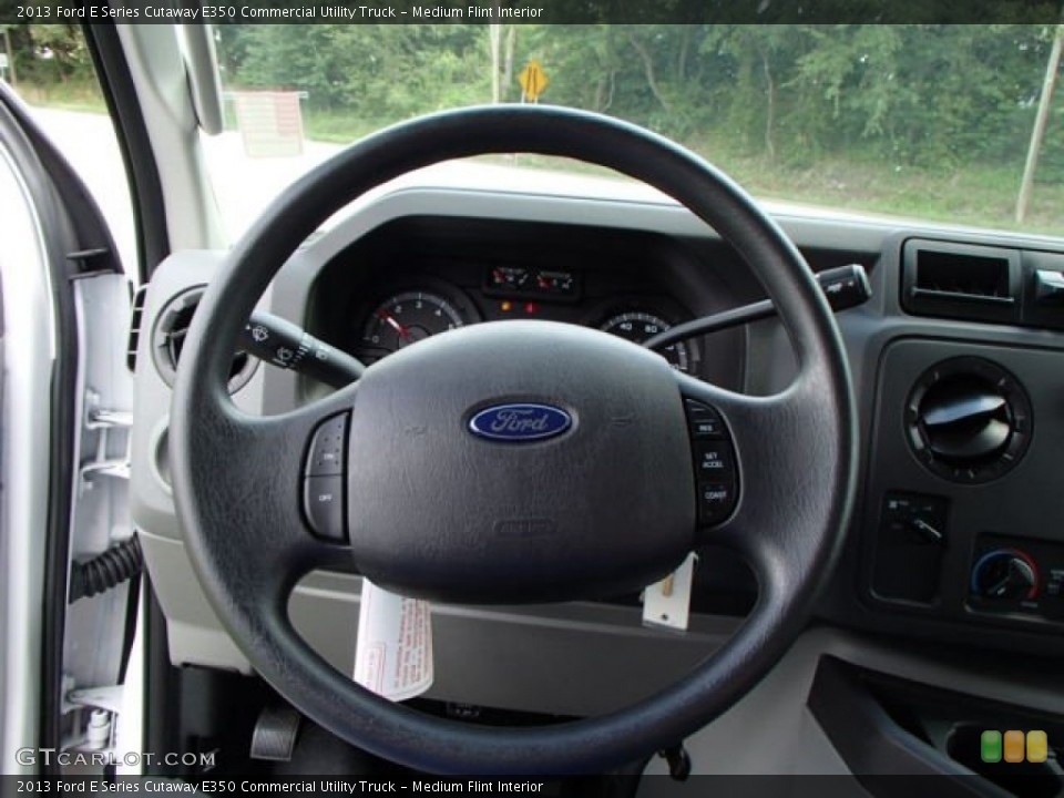 Medium Flint Interior Steering Wheel for the 2013 Ford E Series Cutaway E350 Commercial Utility Truck #83776918