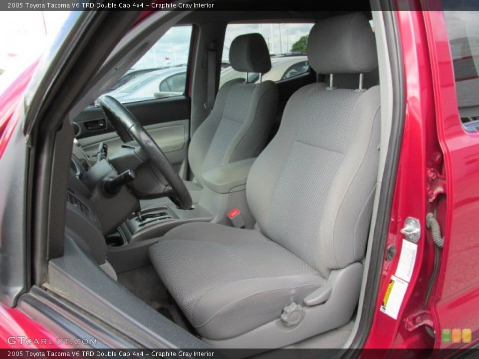 Graphite Gray Interior Front Seat for the 2005 Toyota Tacoma V6 TRD Double Cab 4x4 #83777767