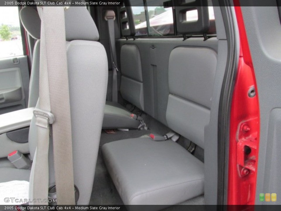 Medium Slate Gray Interior Rear Seat for the 2005 Dodge Dakota SLT Club Cab 4x4 #83778262