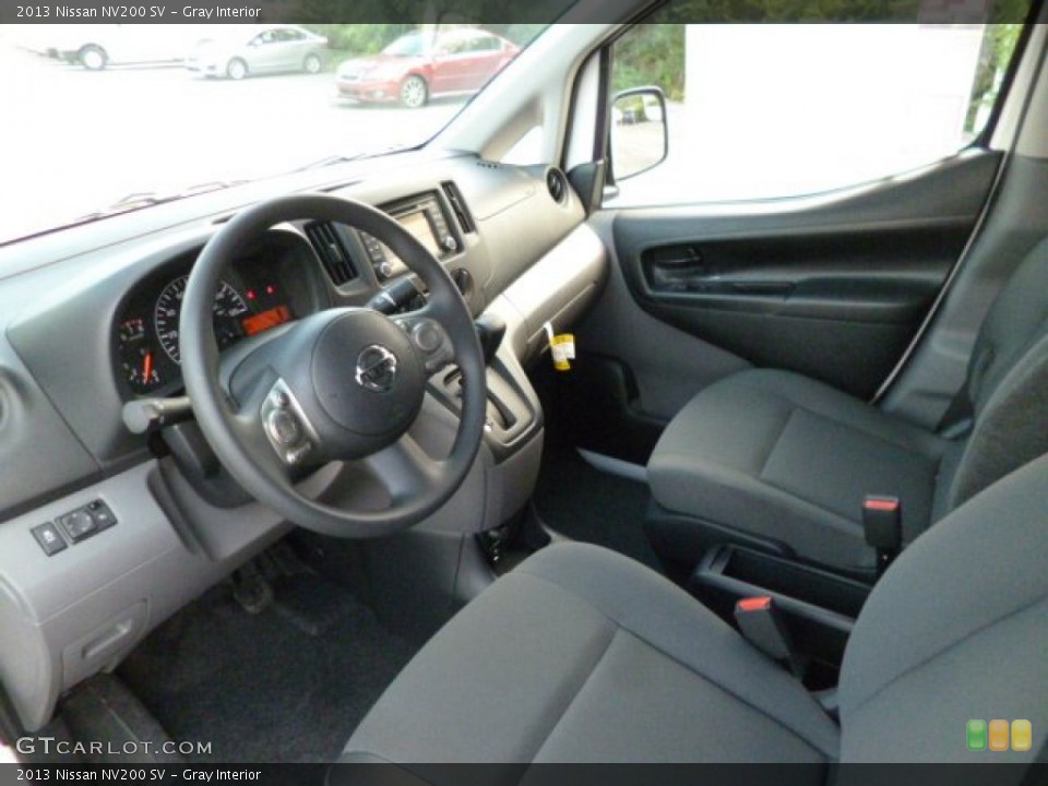 Gray Interior Prime Interior for the 2013 Nissan NV200 SV #83779201