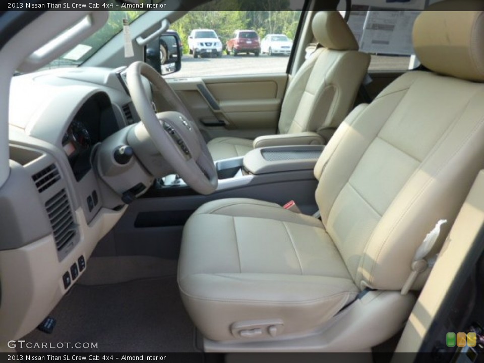 Almond Interior Front Seat for the 2013 Nissan Titan SL Crew Cab 4x4 #83779645