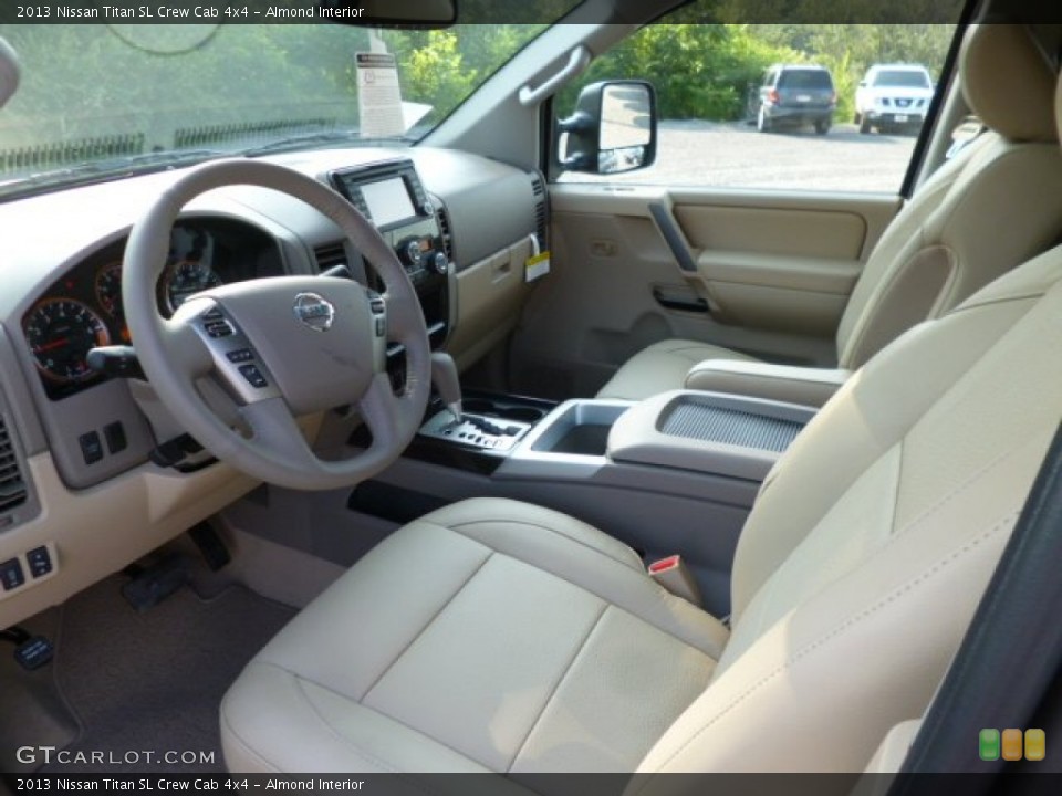 Almond Interior Prime Interior for the 2013 Nissan Titan SL Crew Cab 4x4 #83779666