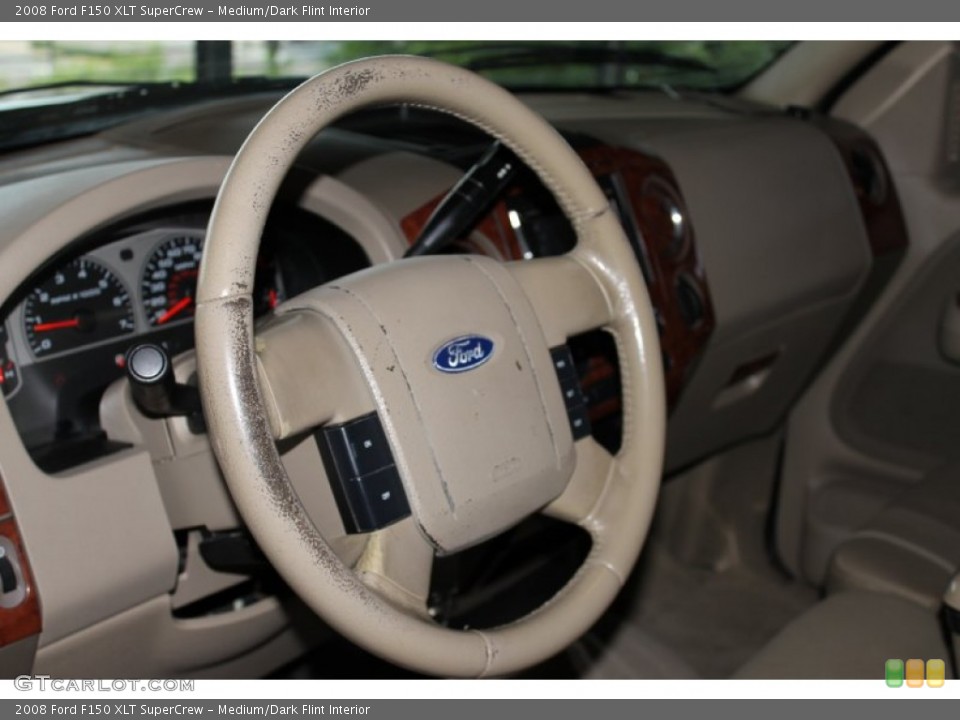 Medium/Dark Flint Interior Steering Wheel for the 2008 Ford F150 XLT SuperCrew #83779681