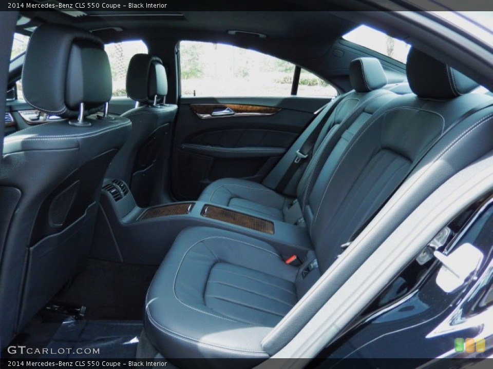 Black Interior Rear Seat for the 2014 Mercedes-Benz CLS 550 Coupe #83781046