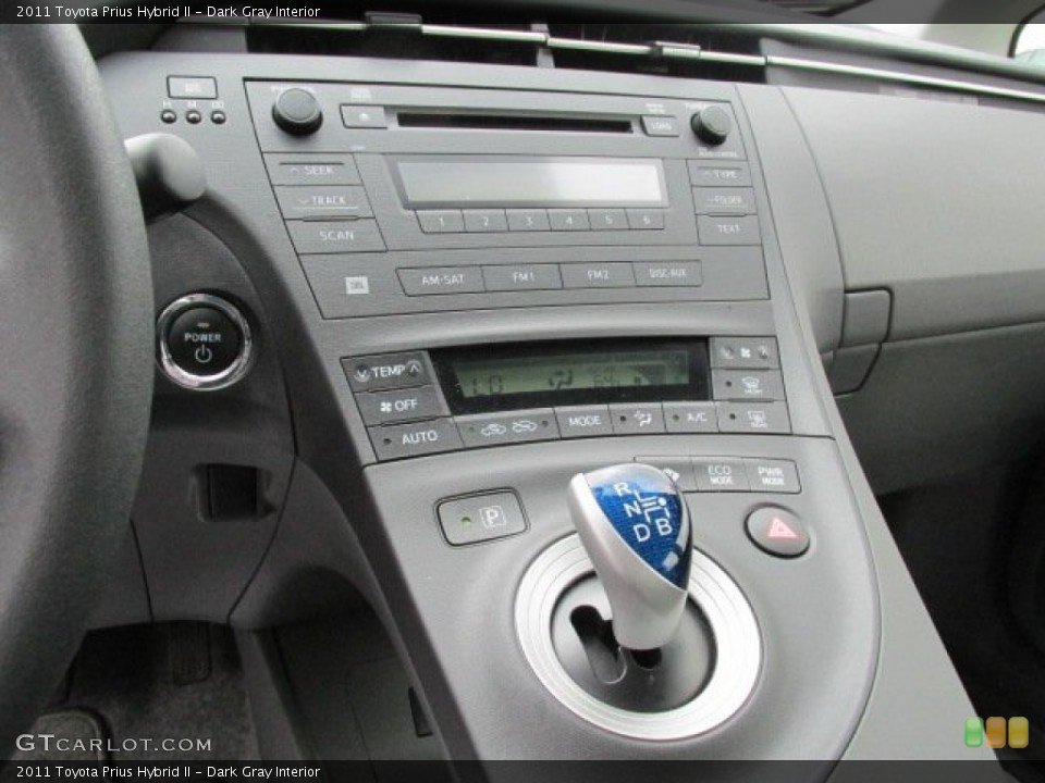 Dark Gray Interior Controls for the 2011 Toyota Prius Hybrid II #83781118