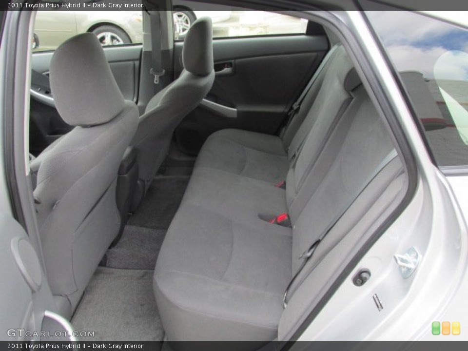 Dark Gray Interior Rear Seat for the 2011 Toyota Prius Hybrid II #83781214