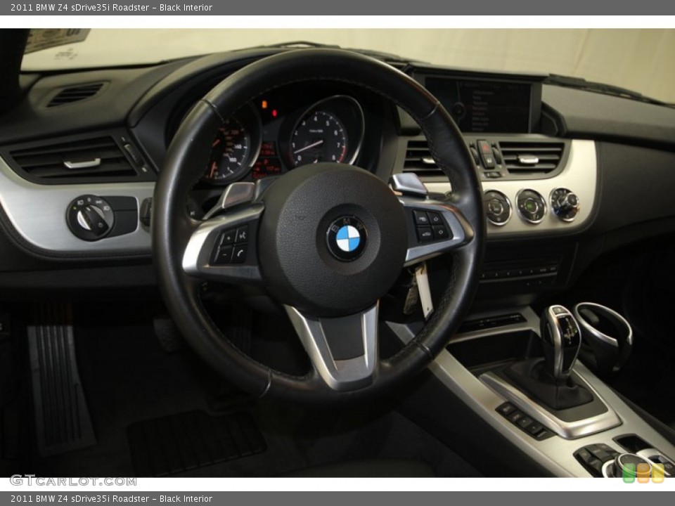 Black Interior Steering Wheel for the 2011 BMW Z4 sDrive35i Roadster #83781673