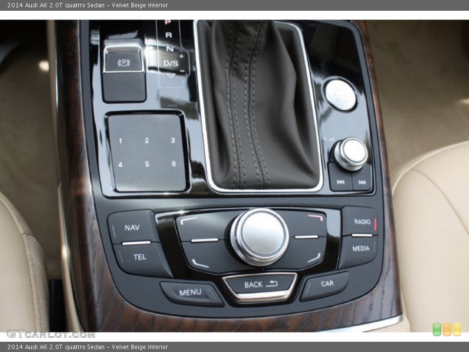 Velvet Beige Interior Controls for the 2014 Audi A6 2.0T quattro Sedan #83781676