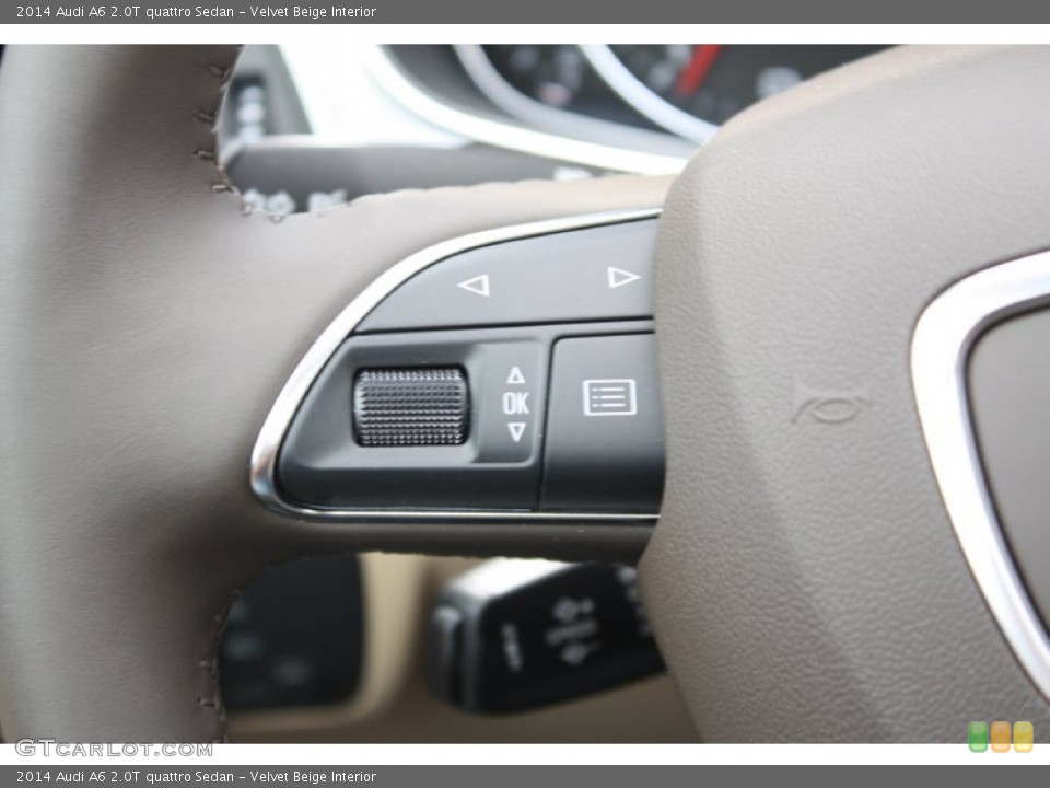 Velvet Beige Interior Controls for the 2014 Audi A6 2.0T quattro Sedan #83781721